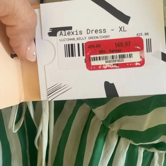 La Ligne Drawstring front striped cotton dress size xl - Picture 6 of 11